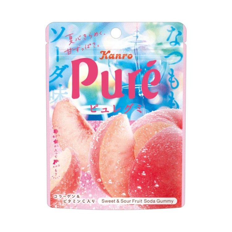 KANRO Soda Gummy — Peach Flavoured