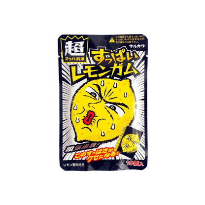 MARUKAWA Sour Lemon Bubble Gum (10 Pieces)