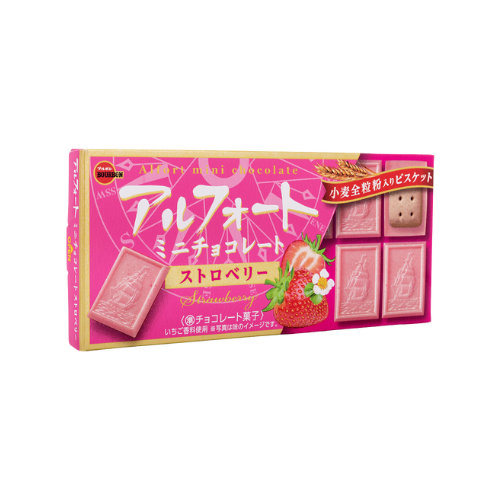 BOURBON Alfort Mini Strawberry Chocolate Whole Grain Biscuits