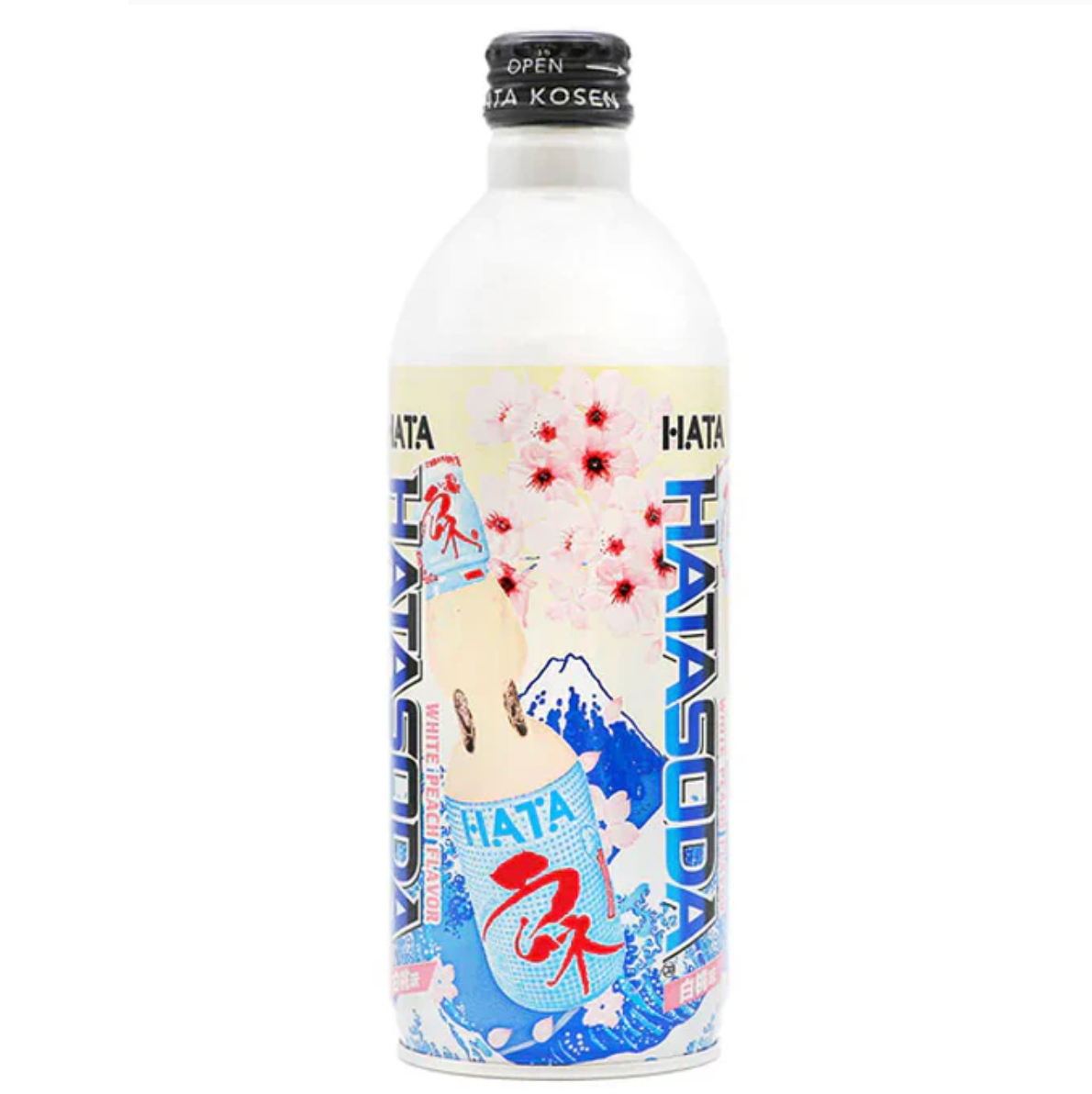 HATA Soda Sakura Ramune Peach Flavor 500ml