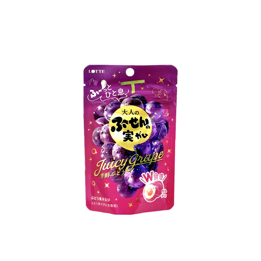 LOTTE Adult's Fusen no Mi Rich Grape 26g