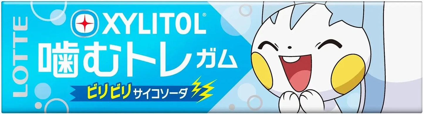 LOTTE Xylitol Gum Chewing Treasure Biribiri Psycho Soda 30g