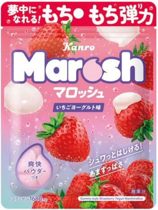 KANRO Marosh Marshmallow Strawberry Yogurt Flavor 46g