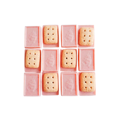 BOURBON Alfort Mini Strawberry Chocolate Whole Grain Biscuits