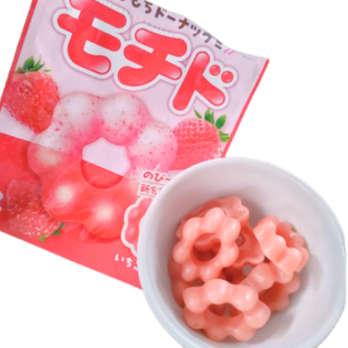 UHA Mochi Donut Strawberry Ring Gummy 40g