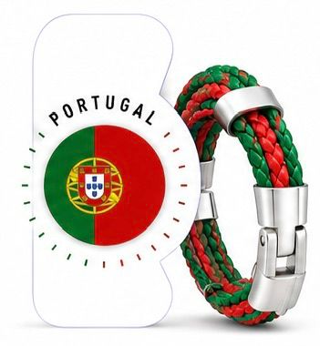 World Cup Team Pride Braided Bracelet – Argentina, Brazil, Canada, England, France, Germany, Portugal, Spain