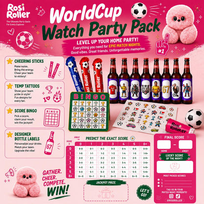 RosiRoller World Cup Watch Party Pack (6 People / 10 People)