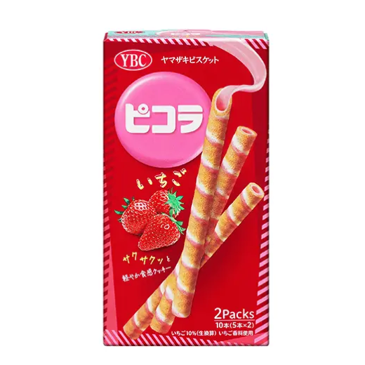 YBC Picola Strawberry Chocolate Flavoured Roll Cookies