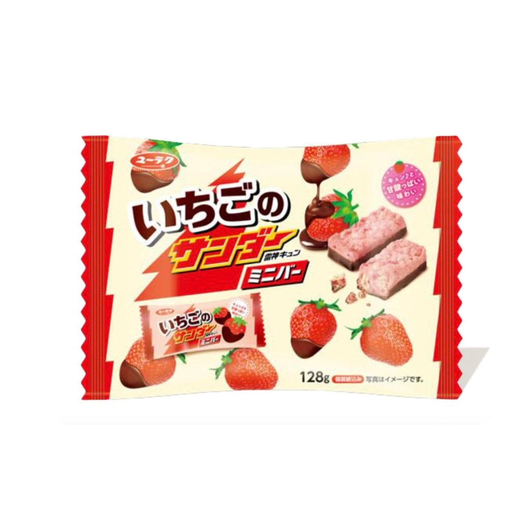 YURAKU Strawberry Thunder Chocolate Mini Bar 128g