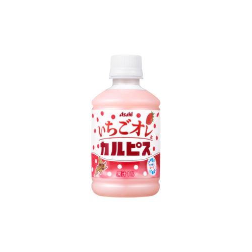 ASAHI Strawberry Au Lait & Calpis Drink — Strawberry Flavoured 280ml